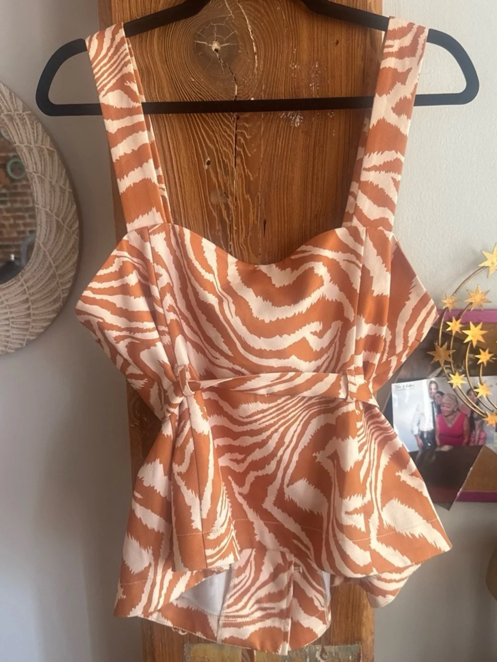 Anthropologie Mare Mare zebra-striped top